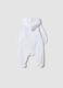 White hooded sleepsuit in pure organic cotton_1