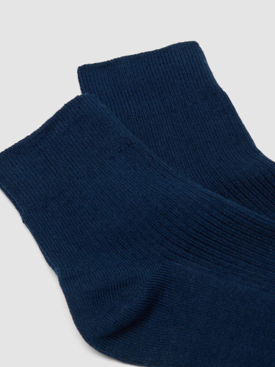Blaue Socken aus Stretch-Baumwolle_1
