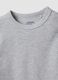 Graues T-Shirt aus Bio-Baumwolle und elastischer Viskose mit Rippkragen f&uuml;r M&auml;dchen_6