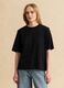 Black pure cotton short-sleeve T-shirt_2