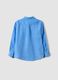 Kids&rsquo; oversized-fit light blue pure linen shirt_4
