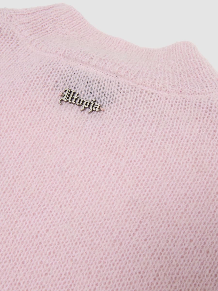 Mohair Crew Neck Light Pink_2