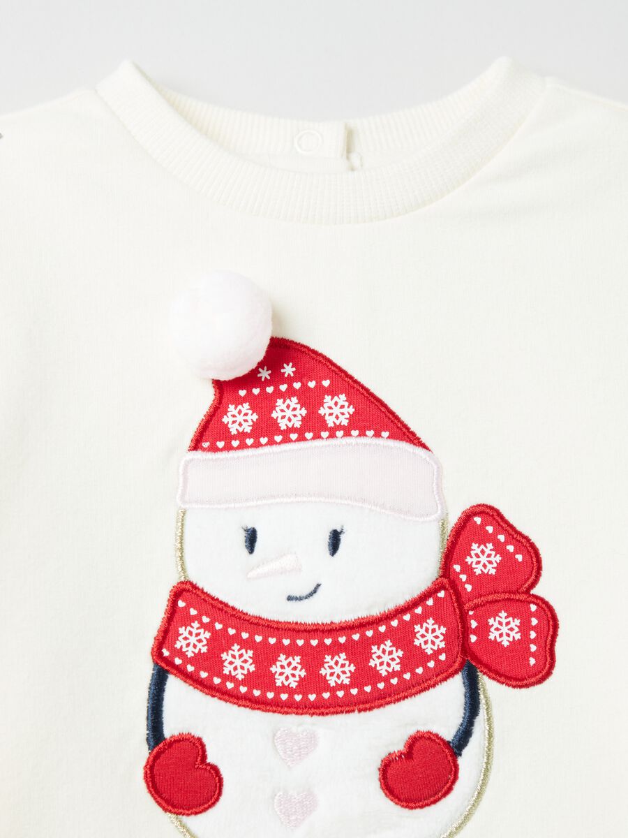Jogging set with snowman embroidery_2