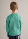 Green pure cotton regular fit pullover for children_2