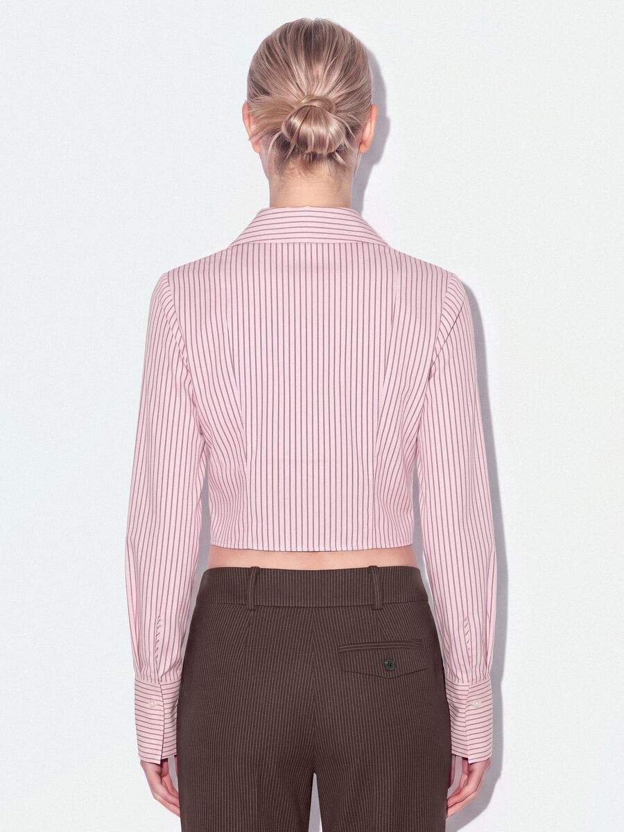 Pink striped slim-fit stretch cotton shirt_3