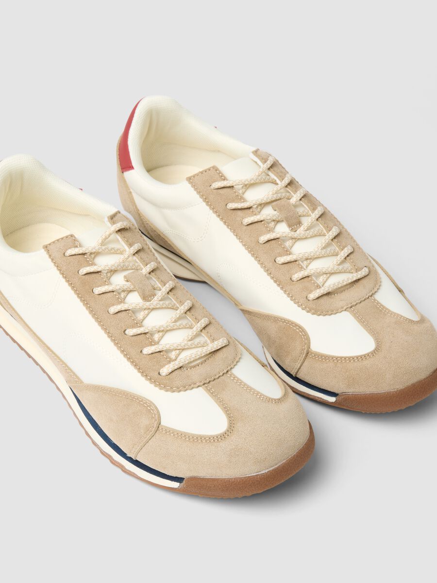 Multicolour genuine leather sneakers with lightweight sole_1