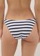 Blue and white striped stretch bikini bottoms_2