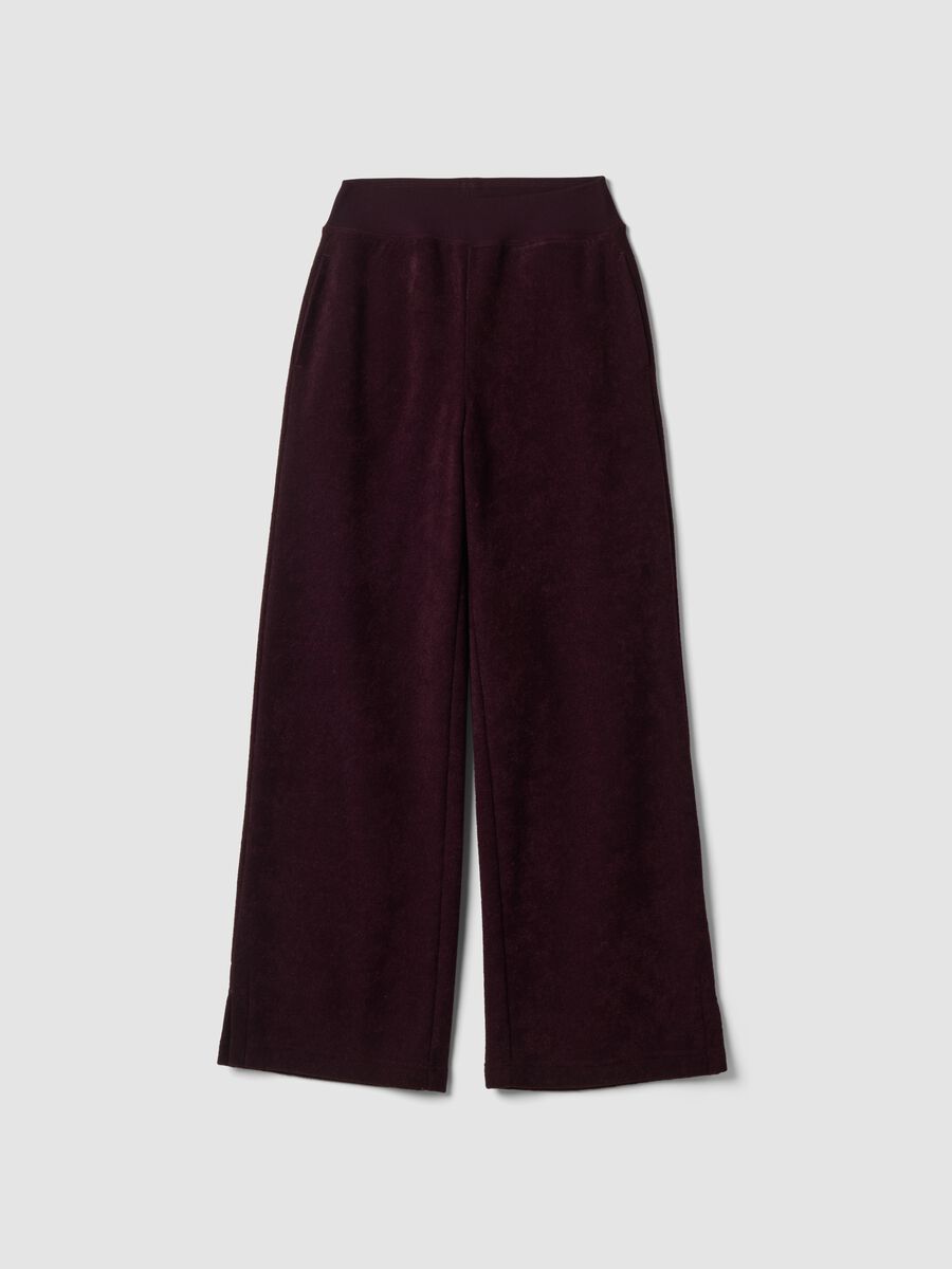 Violette Straight-Fit-Hose aus Viskosemix_0