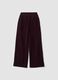 Purple viscose-blend straight-fit trousers_0