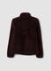 Sweatshirt roxa ameixa com gola redonda e fecho de correr, corte regular_2