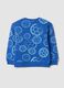 Blue organic cotton crew-neck sweatshirt_1