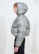Nylon Ripstop Hooded Puffer Jacket in Grey_1
