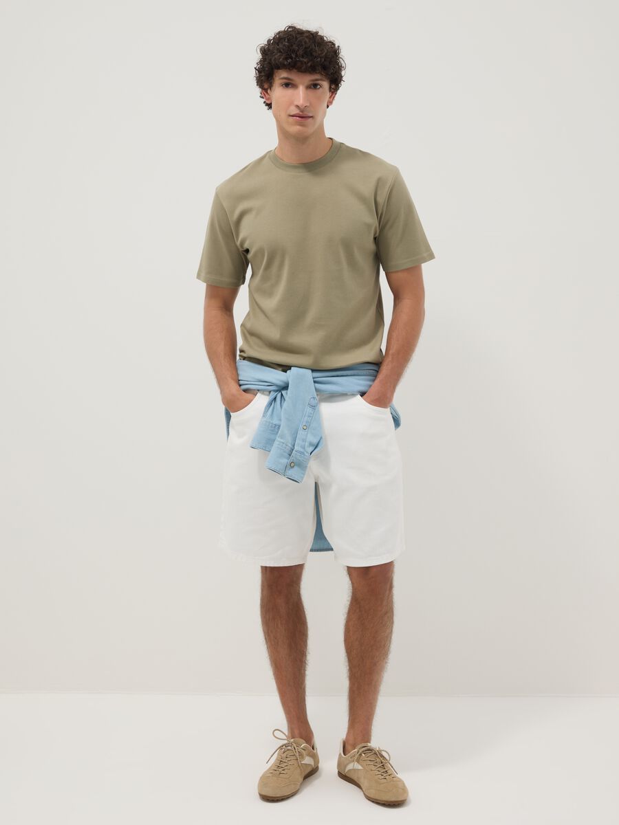 The Iconic Tee Green T-shirt in Pure Cotton Relaxed Fit_2