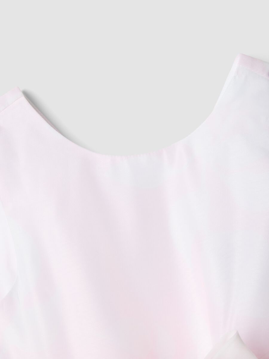 Girls&rsquo; sleeveless pink dress with waist bow_3