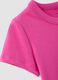 Girls&rsquo; pink stretch cotton T-shirt, regular fit_3