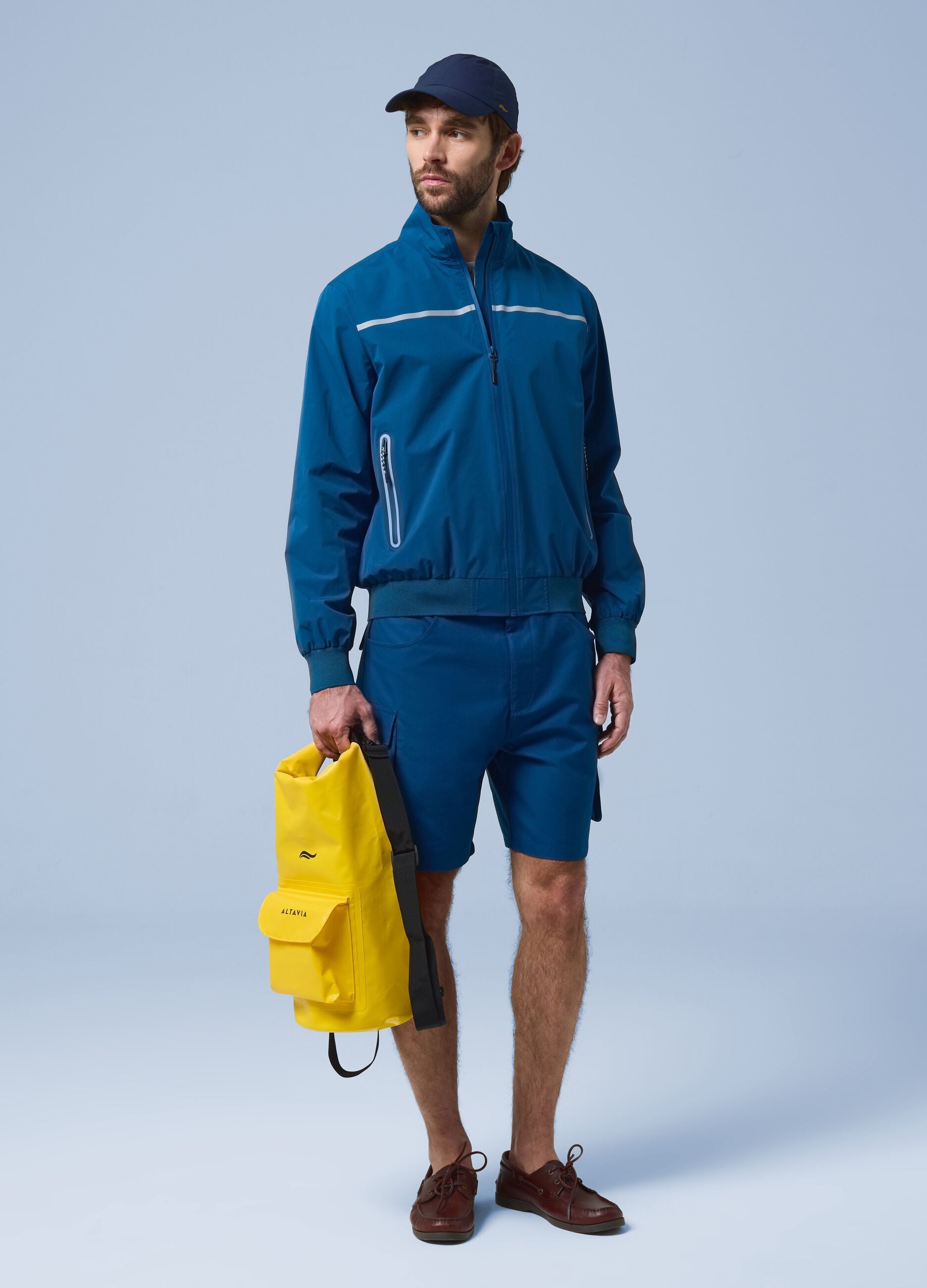 ALTAVIA SAILING blue windbreaker jacket with zip