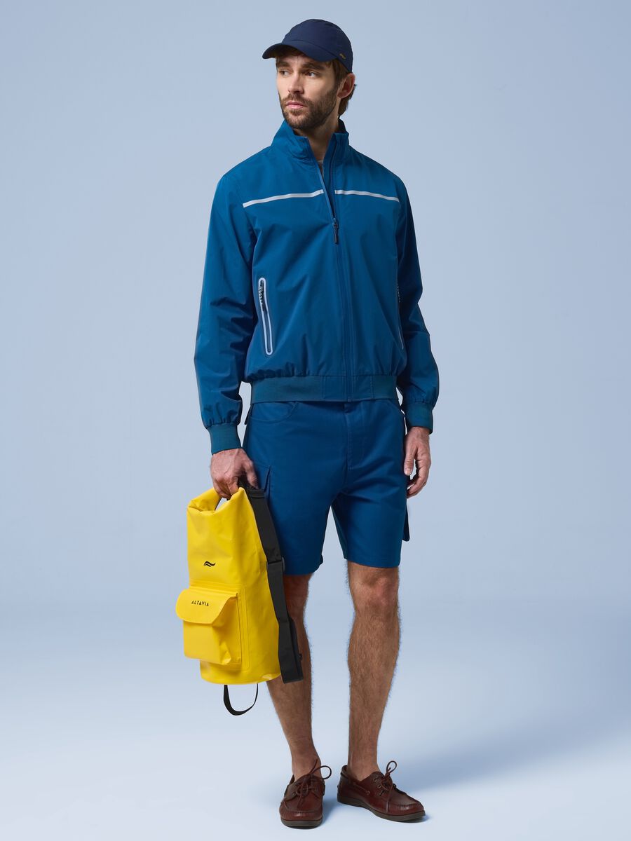 ALTAVIA SAILING blue windbreaker jacket with zip_1