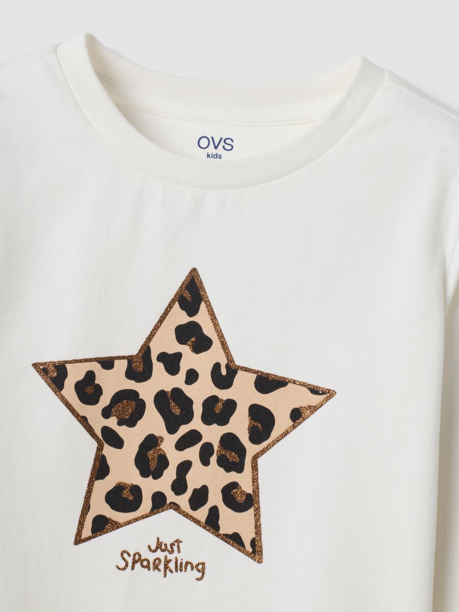 T-shirt bianca in cotone organico elasticizzato girocollo_2