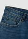Skinnige Fit Jeans aus elastischem Baumwollstoff in Blau_5