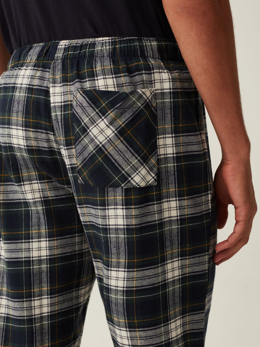 Pyjama bottoms with tartan pattern_3
