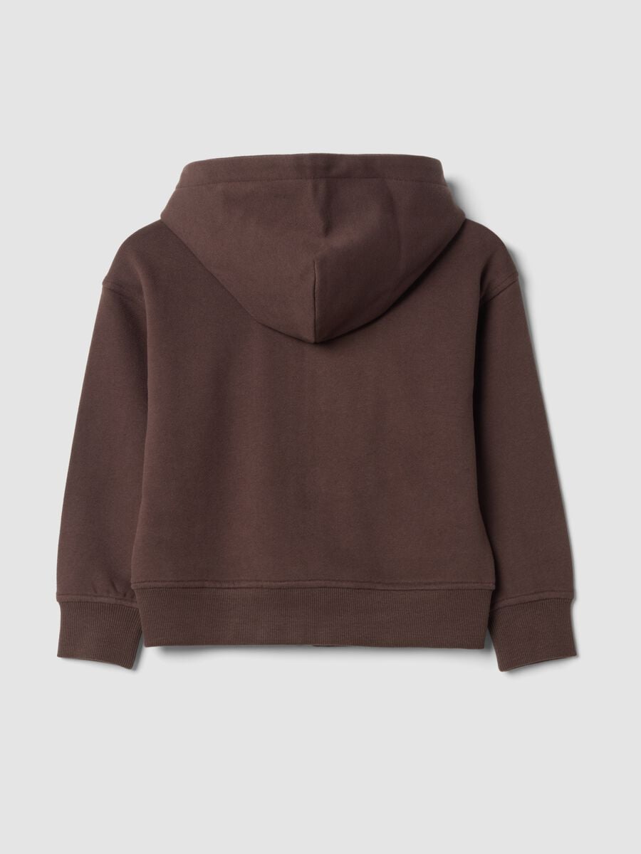 Braunes Sweatshirt aus reiner Bio-Baumwolle mit Rundhalsausschnitt_1