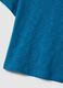 Oversized fit blue crew neck cotton t-shirt for kids_3
