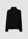 Schwarzes Longsleeve-T-Shirt aus reiner Baumwolle mit Rundhalsausschnitt_6
