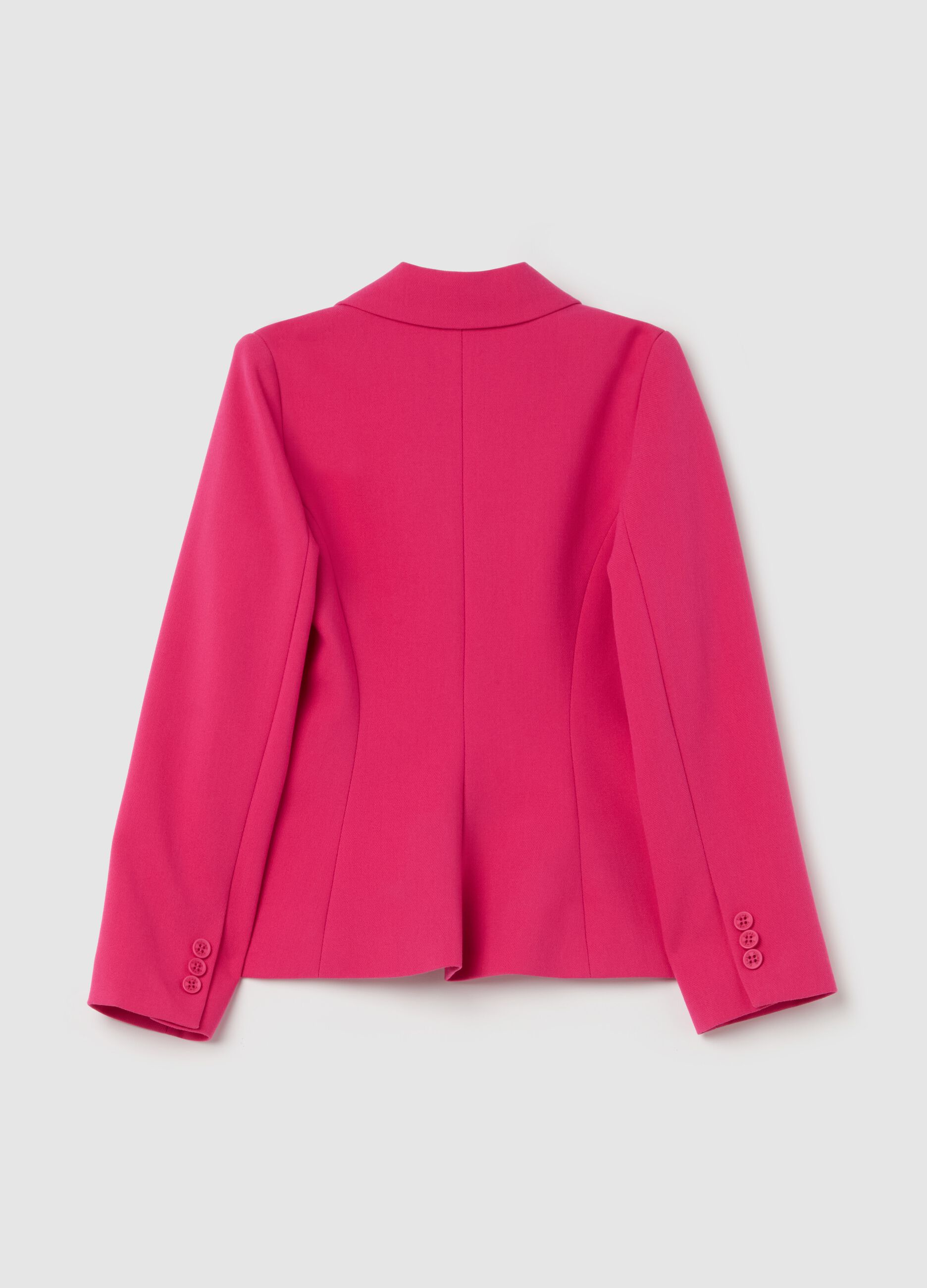Single-breasted blazer in bamboo viscose