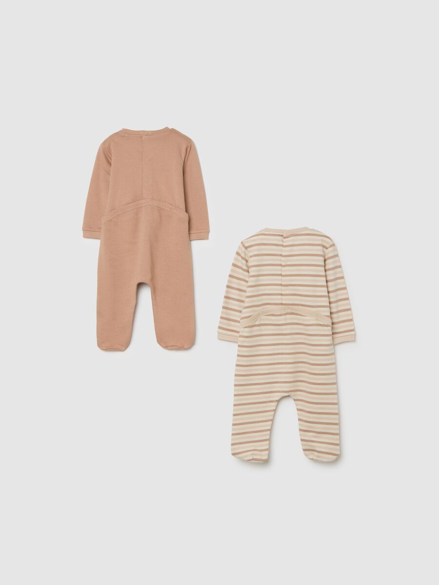 Brown Cotton Baby Sleepsuit_1