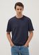 Navy pure cotton relaxed-fit T-shirt_0