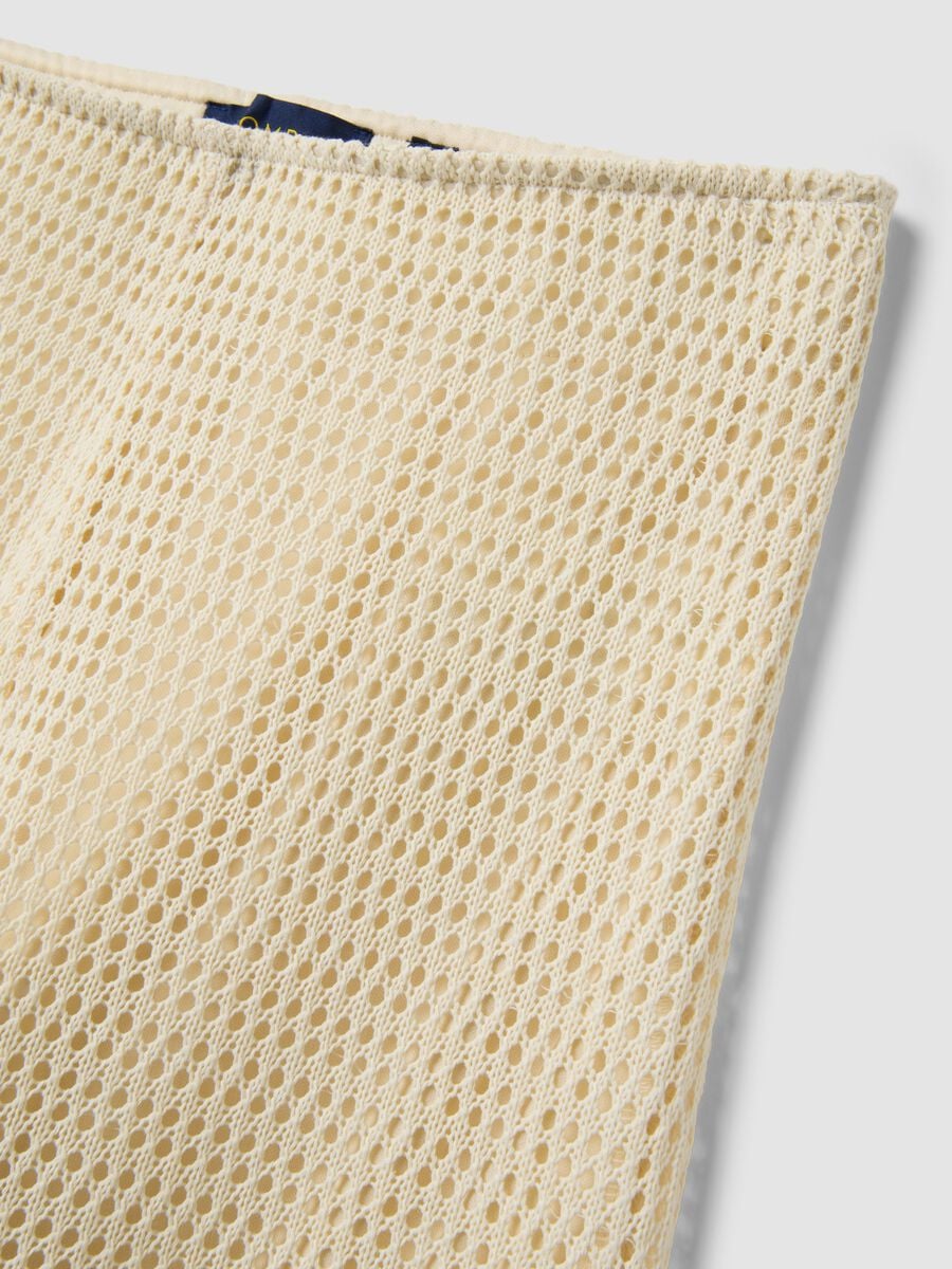 Beige palazzo trousers in a viscose blend_5