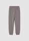 Boys' pure cotton grey joggers regular fit_4