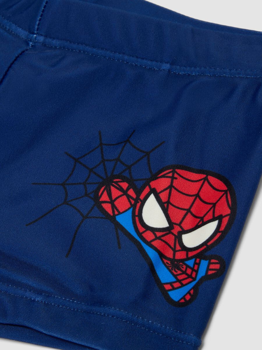 Blue stretch swim boxer shorts_3