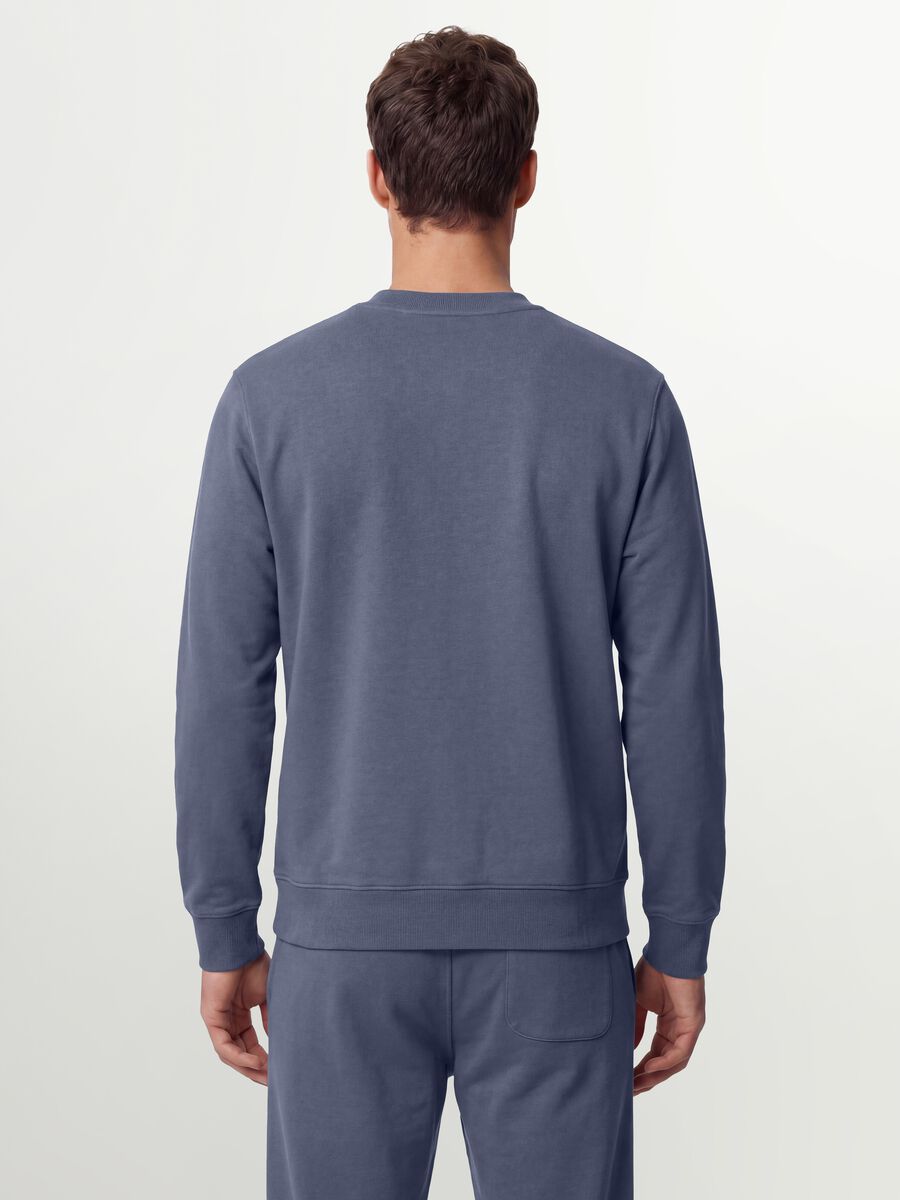 Grey crew-neck cotton-blend sweatshirt, regular fit_3