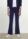 Girls&rsquo; blue slim-fit stretch organic cotton trousers_1