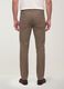 Brown slim-fit stretch cotton twill trousers_1