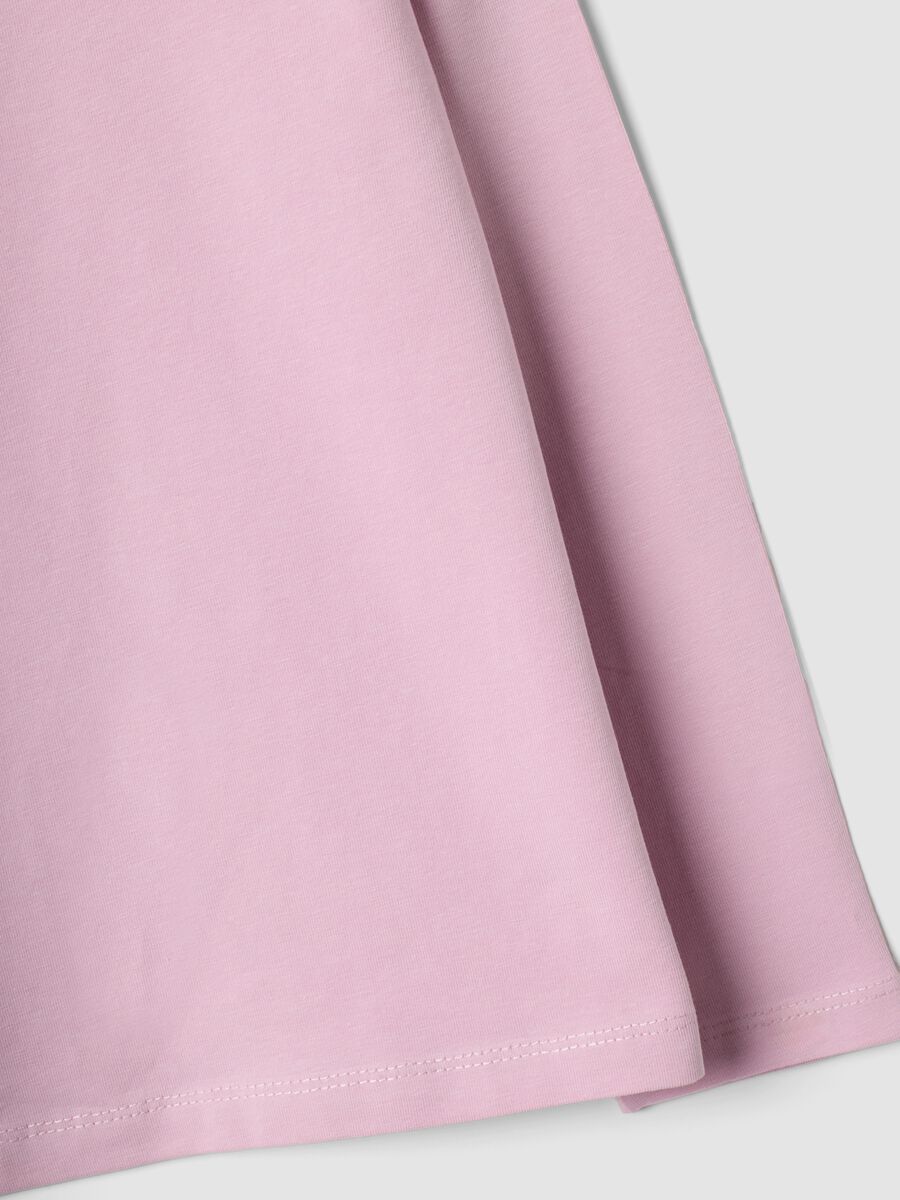 Rosa Langarm-T-Shirt aus Stretch-Baumwolle_3