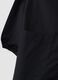 Black girls&rsquo; school apron with white collar and zip_3