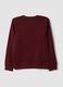 Sweatshirt vermelha 100% algod&atilde;o com gola redonda e estampado_2