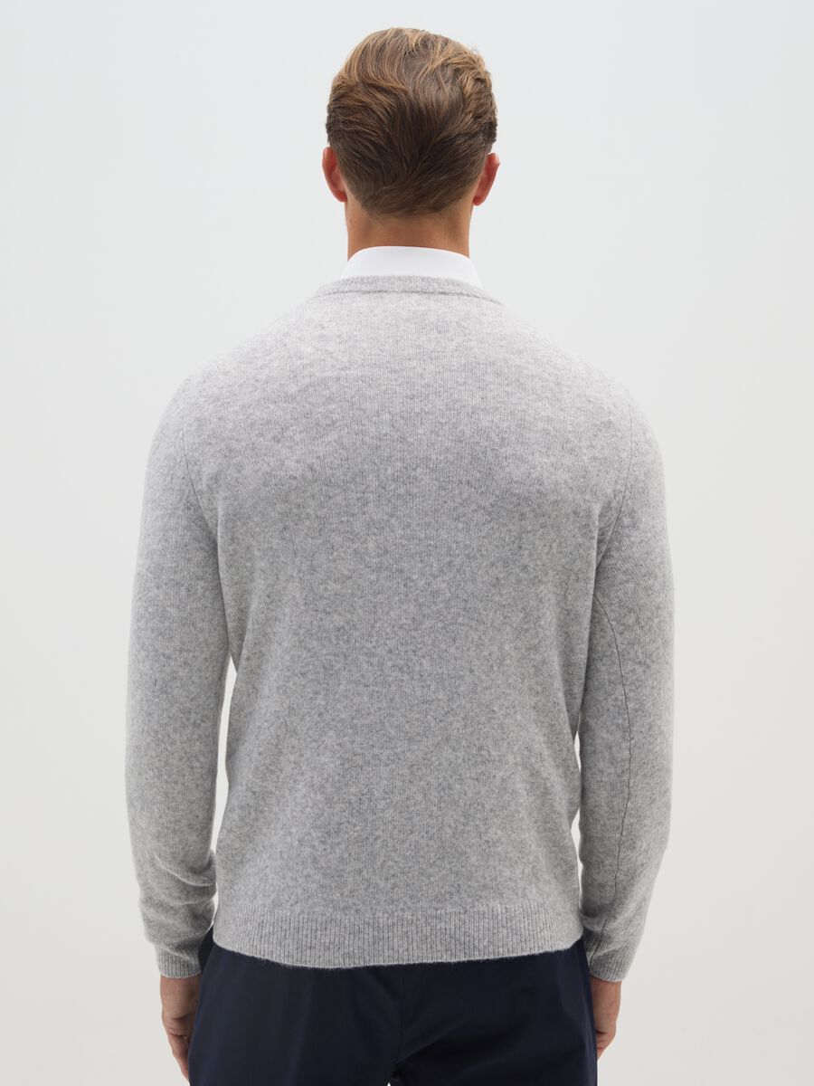 Grey Crew Neck Jumper Regular Fit_2