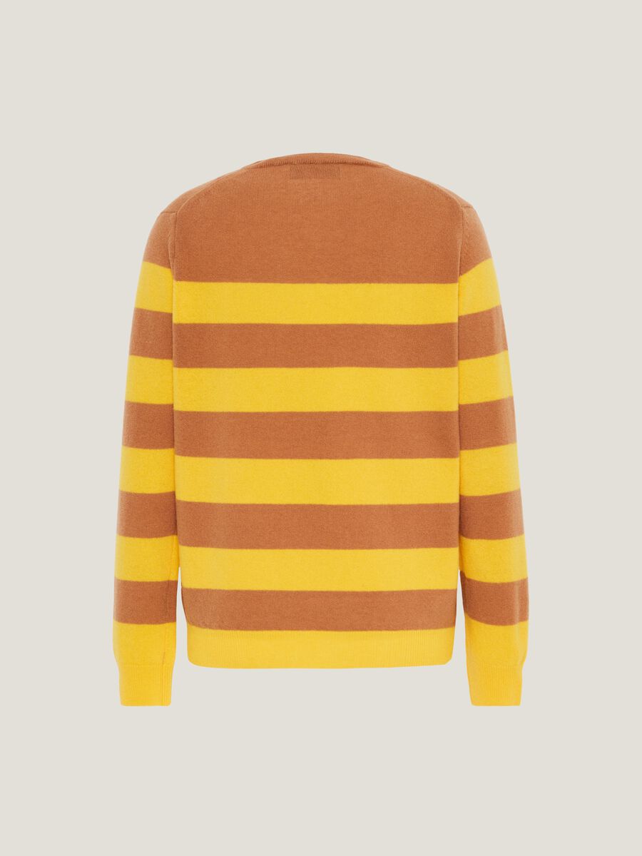 Striped pullover in wool and cashmere_4