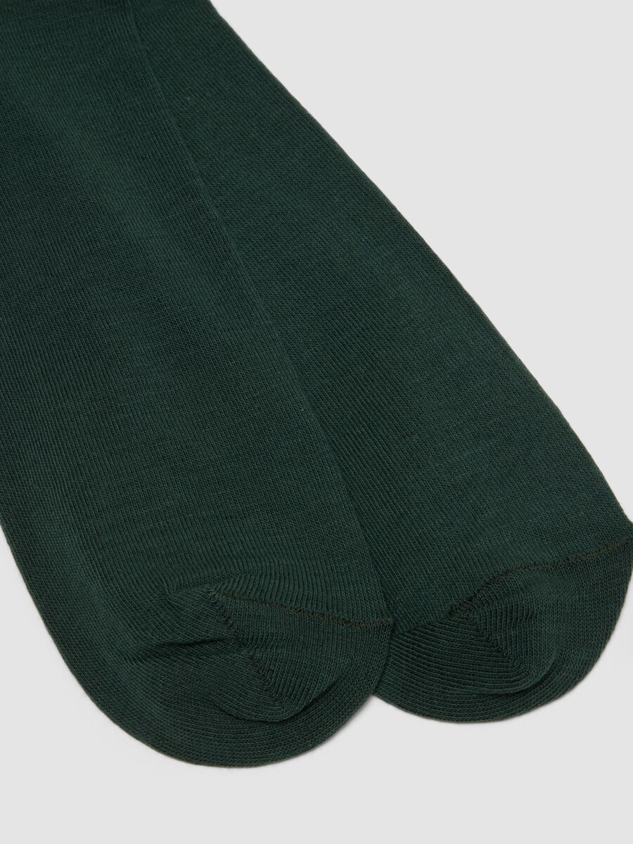 Bipack di calze lunghe blu e verdi in cotone elasticizzato_2