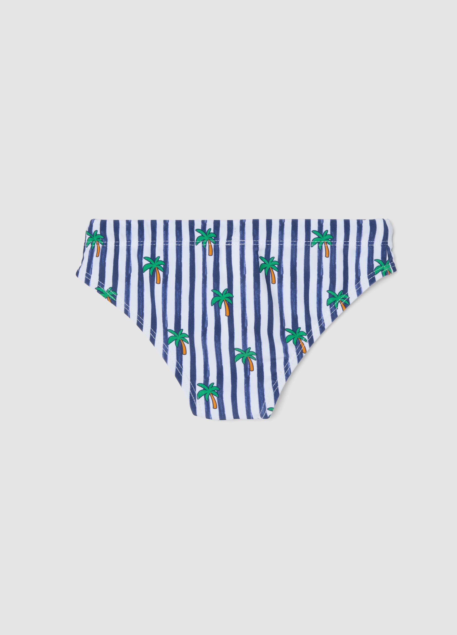 Blaue Swim-Briefs aus Stretchmaterial