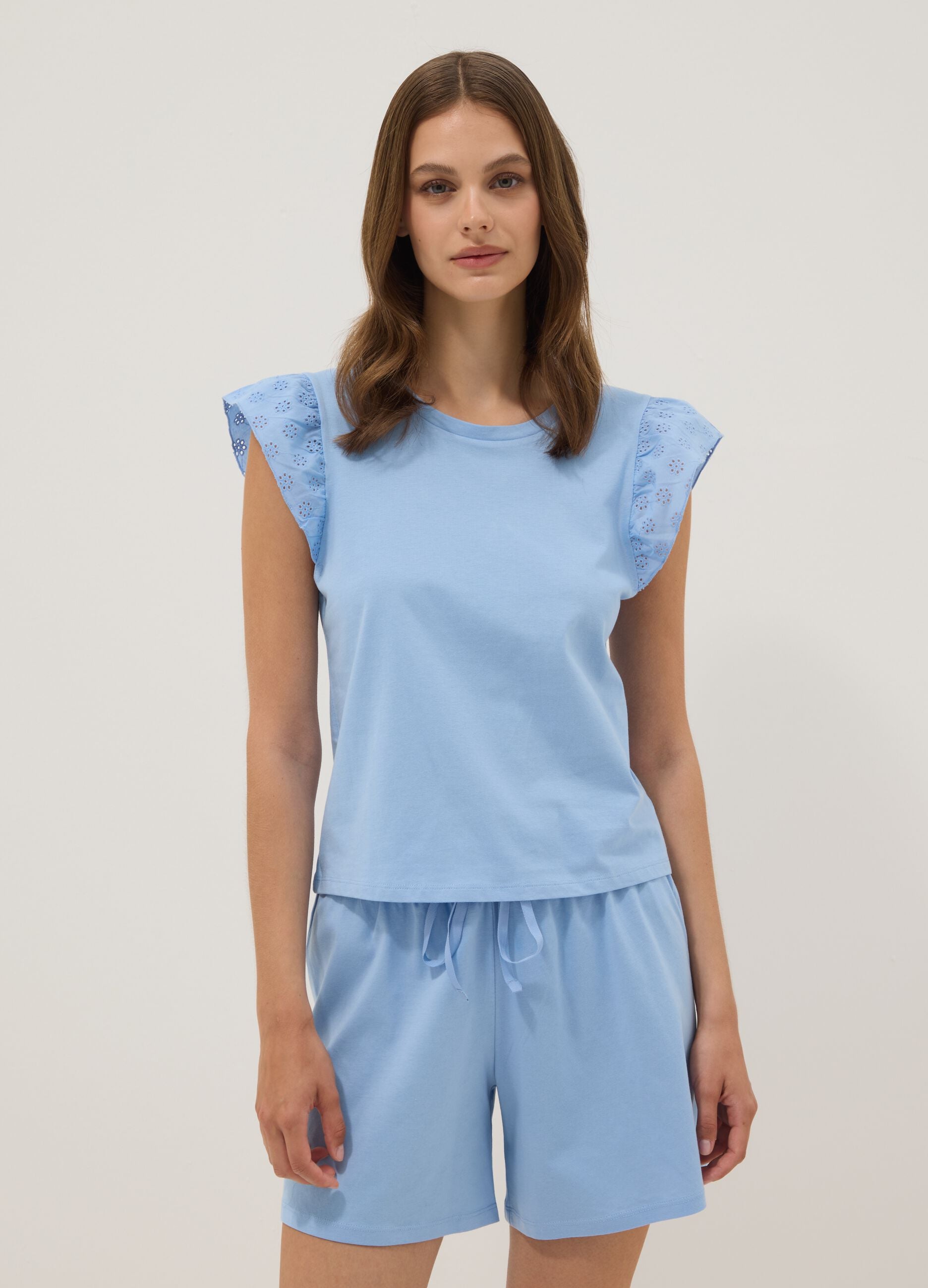 Light blue organic cotton pyjamas
