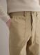 Beige Baumwoll-Leinen-Hose mit Regular Fit_3