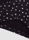 Cueca preta de algod&atilde;o org&acirc;nico el&aacute;stico com estampado de estrelas_2