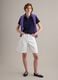 Polo azul de algod&oacute;n org&aacute;nico ajuste regular_1