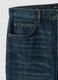 Jeans denim blu in puro cotone flare fit_6