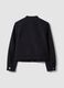 Navy blue regular-fit jacket with zip_6