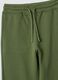 Pantaloni jogger verdi in puro cotone regular fit_2